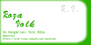 roza volk business card