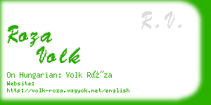 roza volk business card